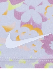 Nike Purple Little Kids Flowral T-Shirt And Shorts Set - Image 5 of 5