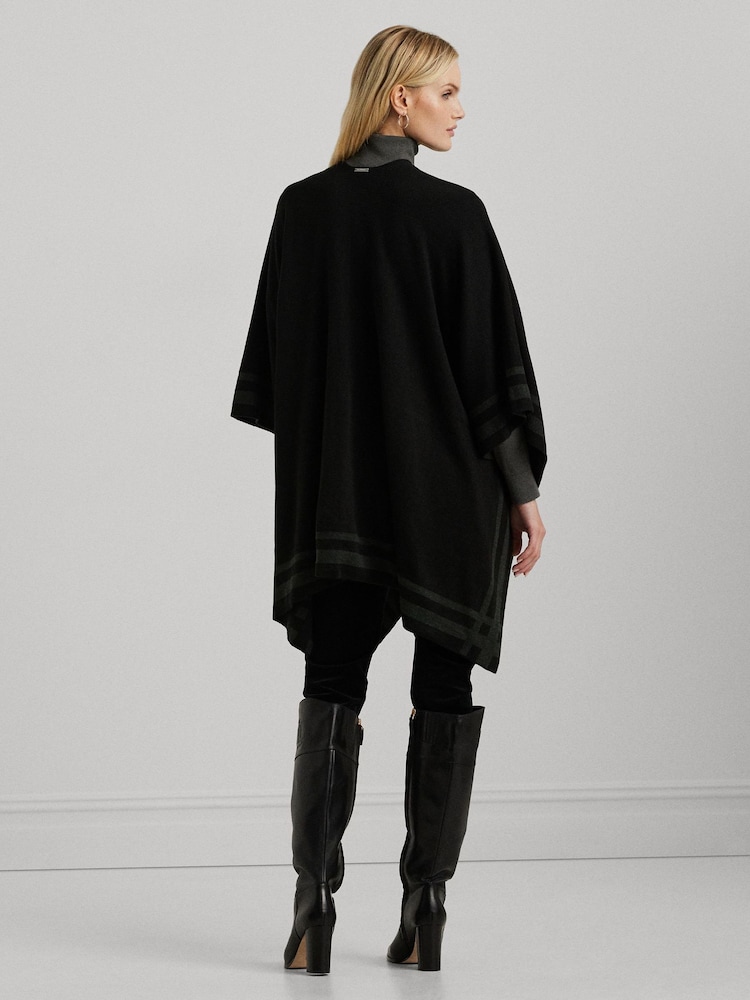 Lauren Ralph Lauren Poncho in acrilico A righe - Immagine 2 di 7