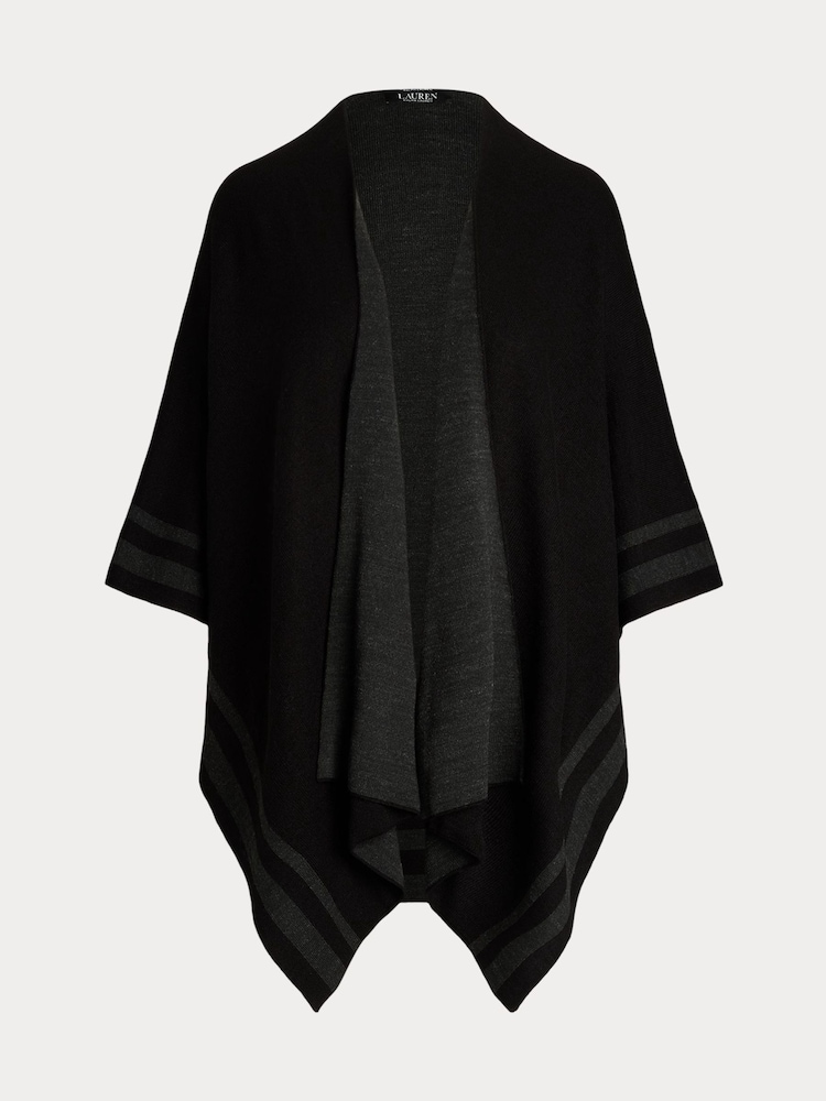 Lauren Ralph Lauren Poncho in acrilico A righe - Immagine 7 di 7