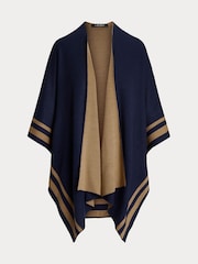 Lauren Ralph Lauren Acrylic Stripe Detail Poncho - Image 5 de 5