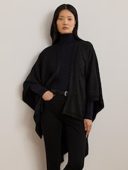 Lauren Ralph Lauren Polyester Blend Sparkle Poncho - Image 1 of 9