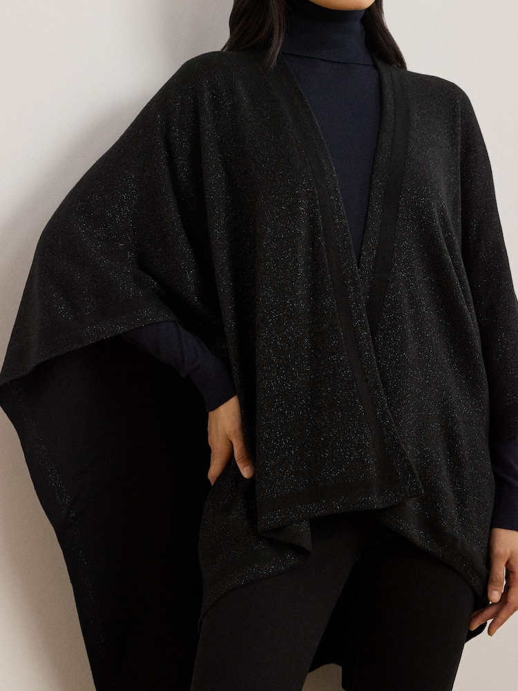 Lauren Ralph Lauren Polyester Blend Sparkle Poncho - Image 5 of 9