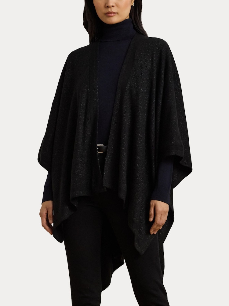 Lauren Ralph Lauren Polyester Blend Sparkle Poncho - Image 7 of 9