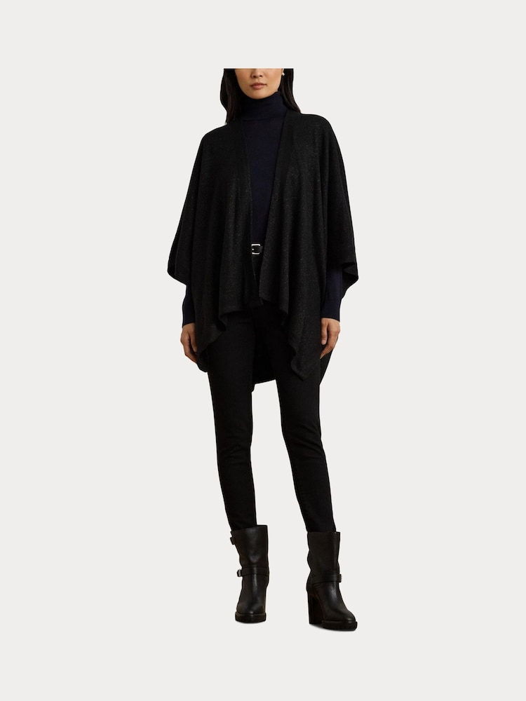 Lauren Ralph Lauren Polyester Blend Sparkle Poncho - Image 8 of 9