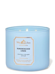 Bath & Body Works SUNDRENCHED LINEN SunDrenched Linen 3Wick Candle 14.5 oz / 411 g - Image 1 of 1