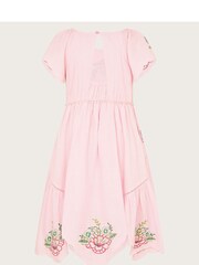 Monsoon Pink Boutique Embroidered Cutwork Dress - Image 2 of 3