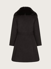 Monsoon Black Diamante Belt Shawl Coat - Image 1 of 3