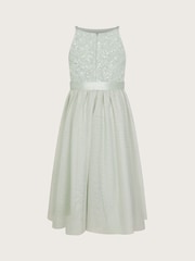 Monsoon Green Lacey Sequin Truth Dress - Image 3 of 4