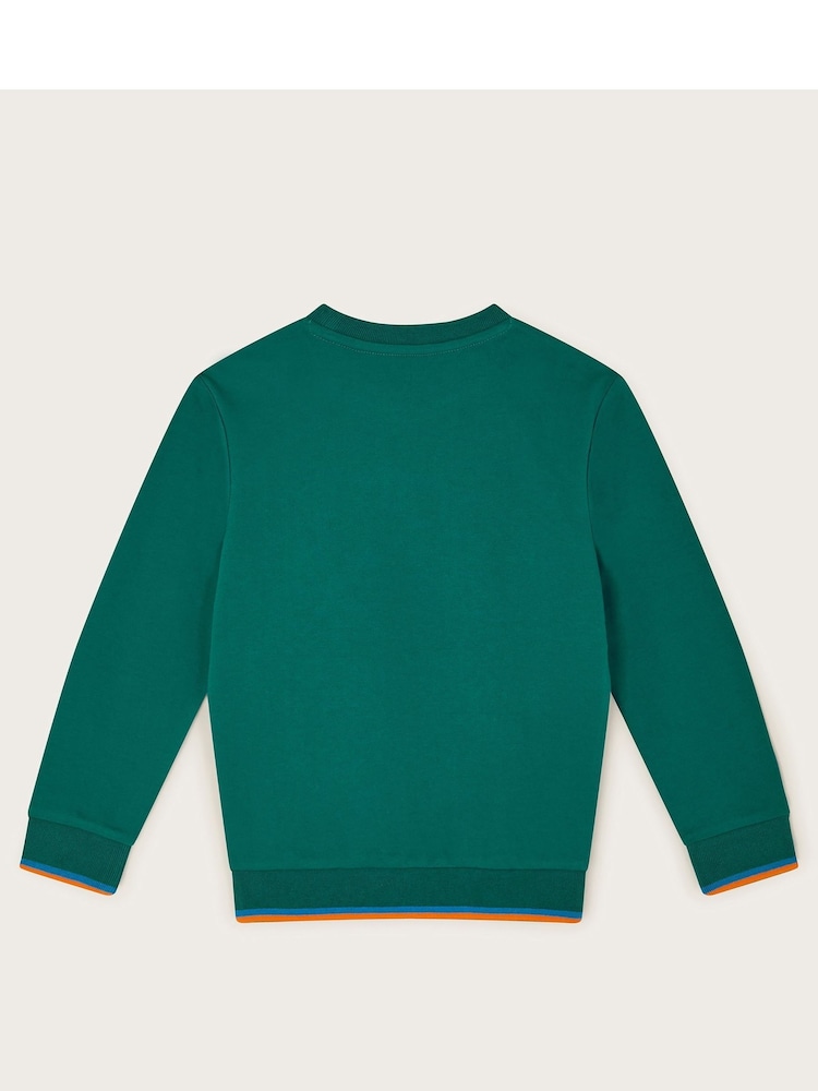 Monsoon Green Frogs On The Books Sweatshirt - Image 2 of 3