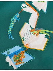 Monsoon Green Frogs On The Books Sweatshirt - Image 3 of 3