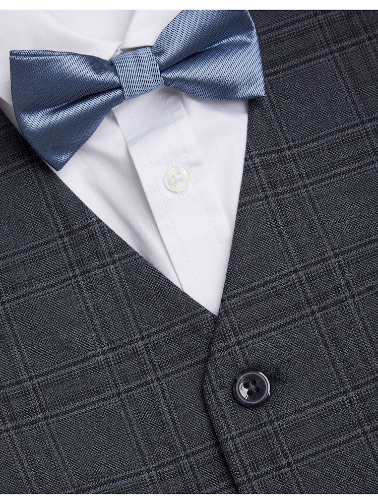 Monsoon Grey 4-Piece Check Suit - Image 4 of 4
