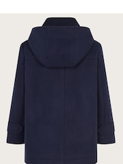 Monsoon Blue Hooded Duffle Coat - Image 2 of 3
