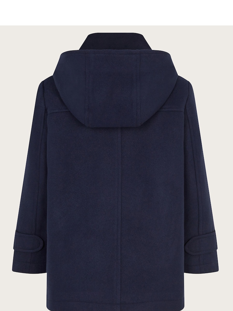 Monsoon Blue Hooded Duffle Coat - Image 2 of 3