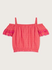 Monsoon Orange Boutique Pineapple Embroidered Top - Image 4 of 5