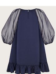 Monsoon Blue Louisietta Satin Dress - Image 2 of 3