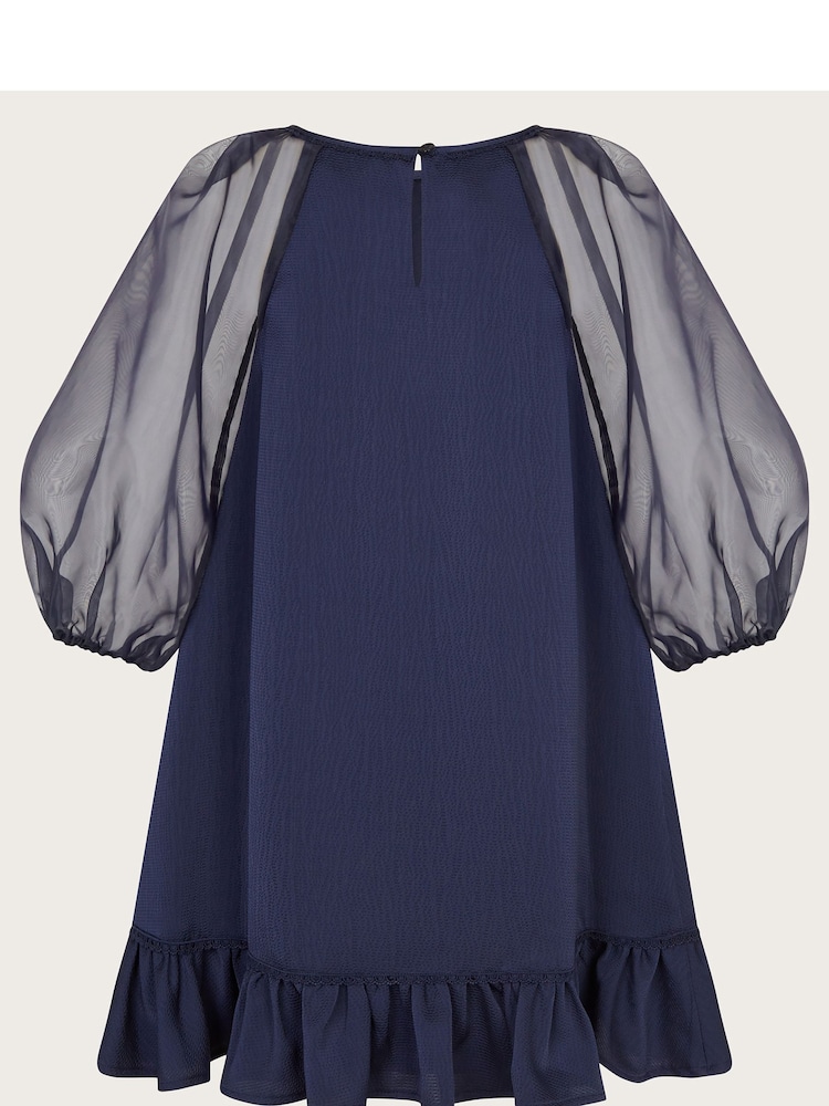 Monsoon Blue Louisietta Satin Dress - Image 2 of 3