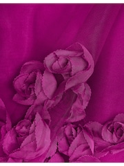 Monsoon Pink 3D Rose A-Line Dress - Image 3 of 3