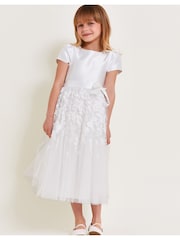 Monsoon Natural Petunia Embroidered Maxi Dress - Image 1 of 5