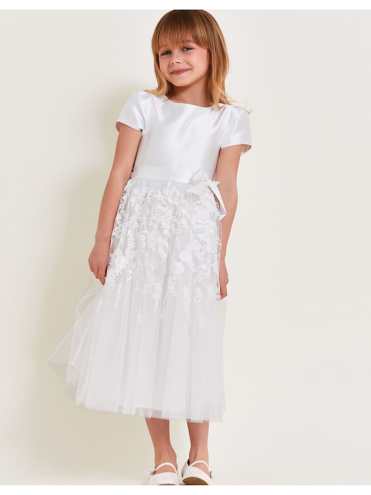 Monsoon Natural Petunia Embroidered Maxi Dress - Image 1 of 5