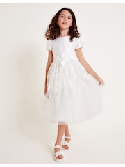 Monsoon Natural Petunia Embroidered Maxi Dress - Image 2 of 5