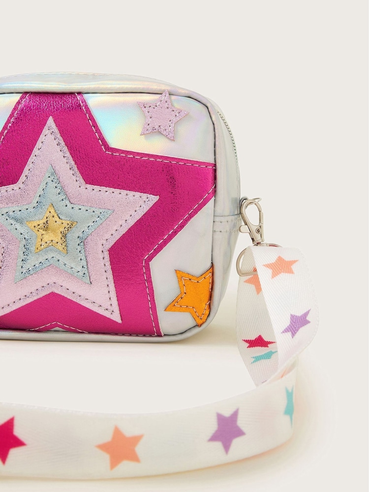 Monsoon Silver Superstar Bag - Image 3 of 3 Monsoon Silver Superstar Bag - Image 3 of 3