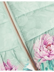 Monsoon Green Baby Floral Coat - Image 3 of 3