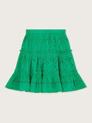 Monsoon Green Boutique Broderie Palm Skirt - Image 2 of 4