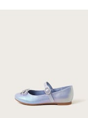 Monsoon Blue Diamante Bow Ballerina Flats - Image 2 of 3