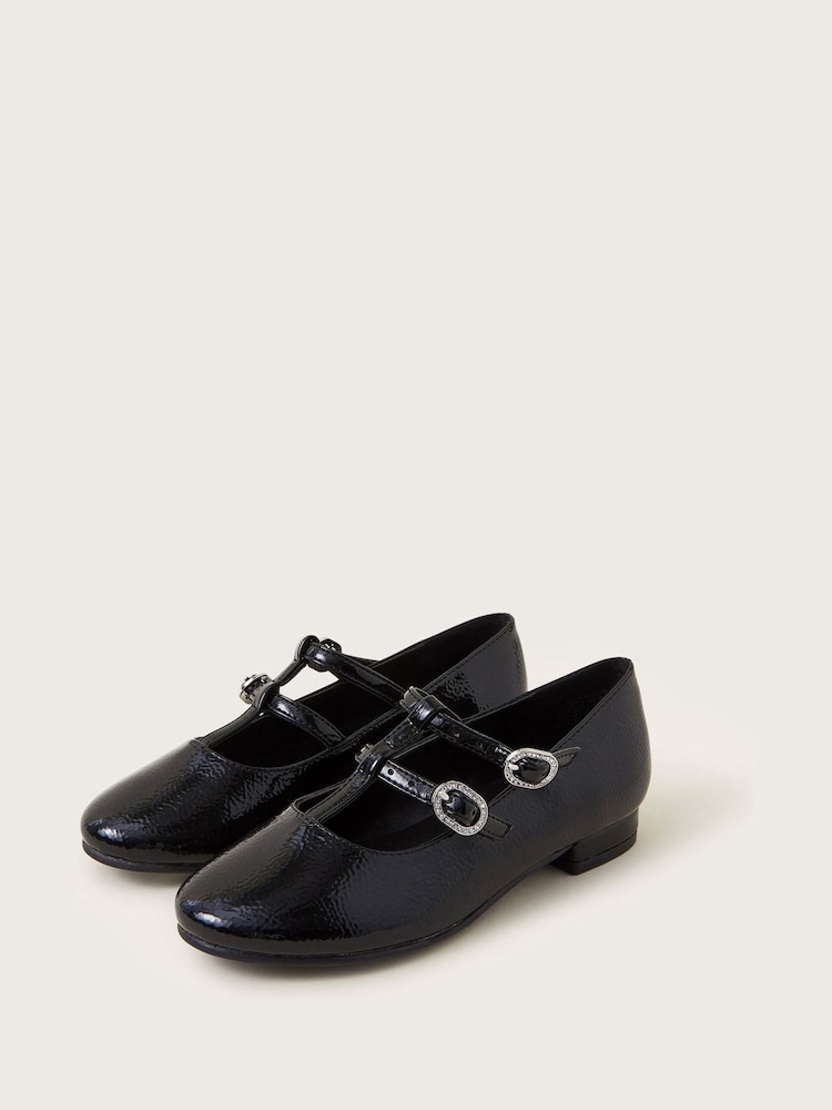 Monsoon Patent Two-Strap Ballerina Flats - Bild 1 von 3