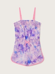 Monsoon Purple Tie Dye Playsuit - Image 1 of 3