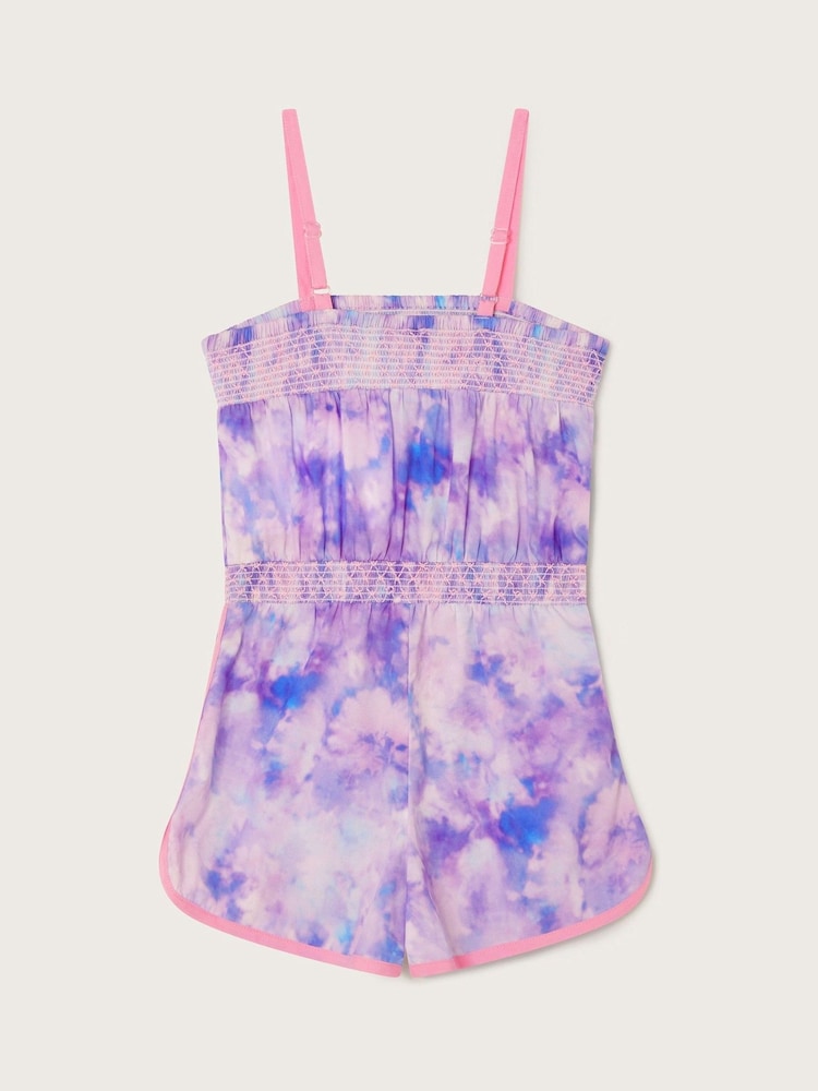 Monsoon Purple Tie Dye Playsuit - Image 2 of 3