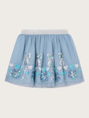 Monsoon Blue Sequin Bow Skirt - Image 1 of 4