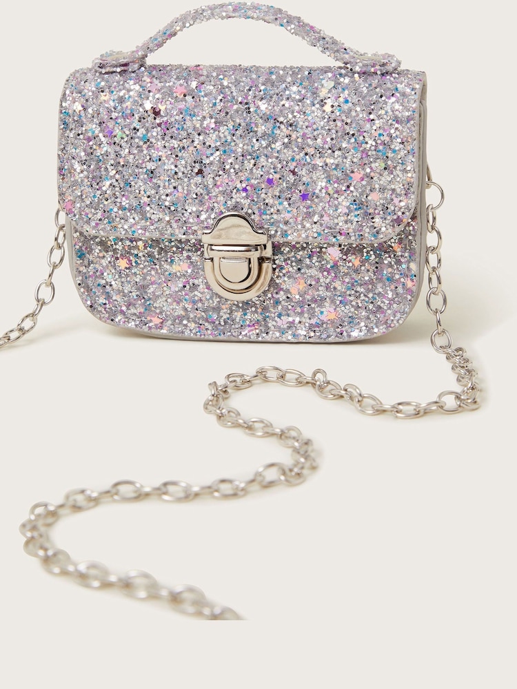 Monsoon Silver Glitter Mini Bag - Image 3 of 3