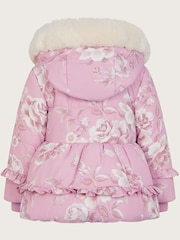 Monsoon Pink Baby Marcella Roses Coat - Image 2 of 3