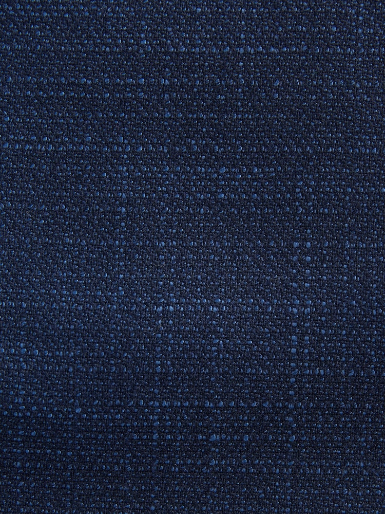 Navy Blue Slim Fit Textured Side Adjuster Shorts - Image 10 of 10