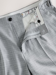 Grey Slim Fit Textured Side Adjuster Shorts - Image 3 of 4