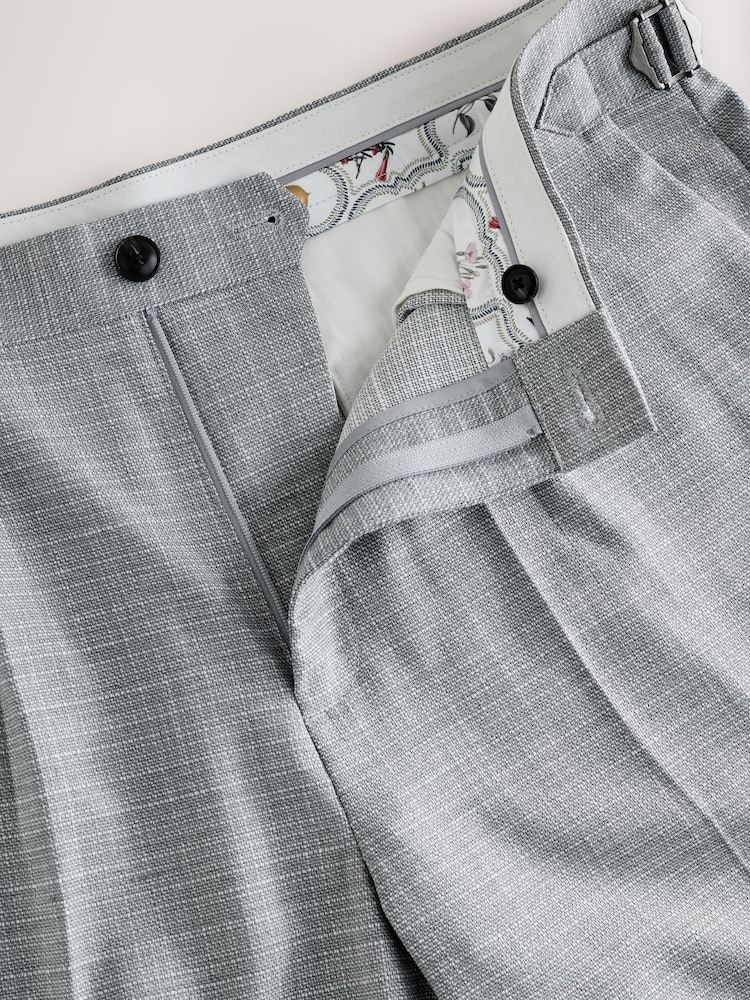Gris - Shorts texturés coupe slim avec ajustement latéral - Image 3 of 4