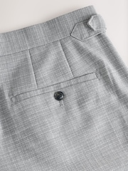Grey Slim Fit Textured Side Adjuster Shorts - Image 4 of 4