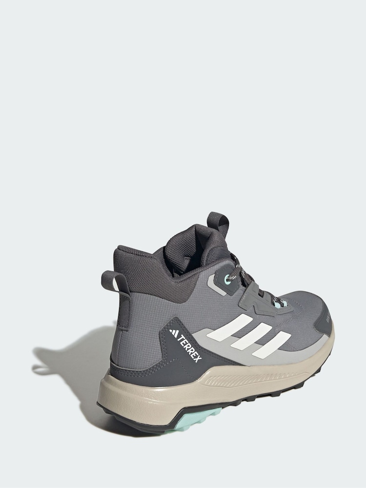 adidas Terrex Grey Anylander Mid Rain.Rdy Hiking Shoes - Image 2 of 4