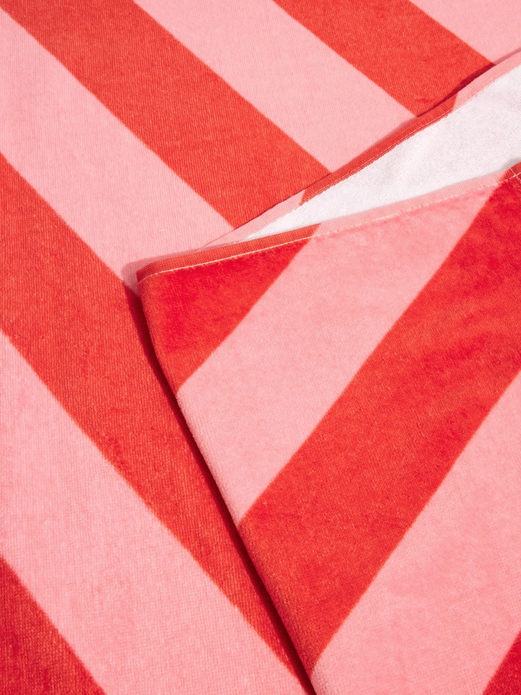 2 Pack 100% Cotton Stripe Beach Towels - Image 5 of 7