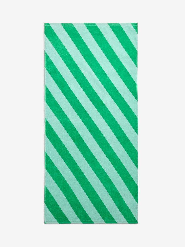 2 Pack 100% Cotton Stripe Beach Towels - Imagen 7 de 7