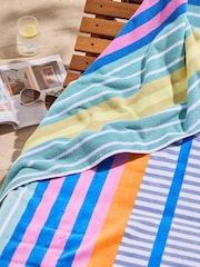 Multi 100% Cotton Double Sun Bed XXL Beach Towel - Image 2 of 4