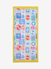 Multi Postcard 100% Cotton Beach Towel - Image 2 of 3