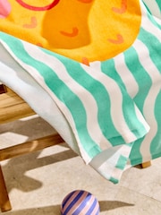 Green Pineapple Kids 100% Cotton Beach Towel - Image 2 of 4
