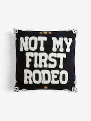 Подушка с вышивкой и надписью Rockett St George Not My First Rodeo - Изображение 2 из 6