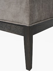 Libra Warm Grey Theodore Buttoned XL Ottoman - Image 5 of 5