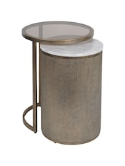 Libra Gold Belvedere Nesting Side Table - Image 3 of 6