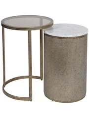 Libra Gold Belvedere Nesting Side Table - Image 5 of 6