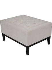 Libra Cream Theodore Buttoned Stool - Image 2 of 5