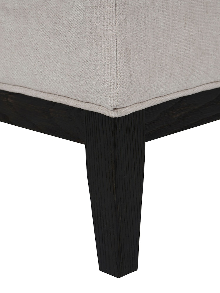 Libra Cream Theodore Buttoned Stool - Image 5 of 5